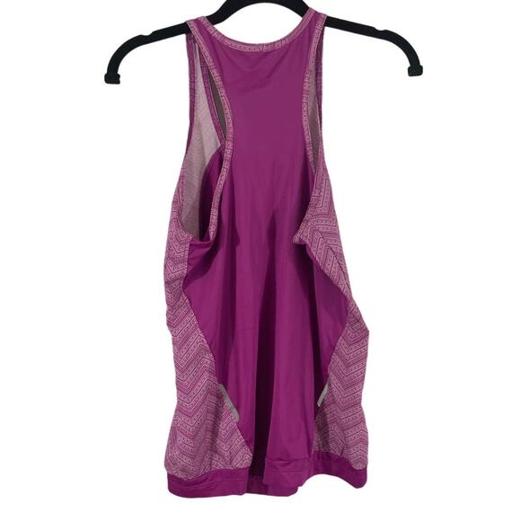 Prana Small Workout Top Exercise Razorback Shirt Tank Magenta Pink Athletic - Picture 5 of 5